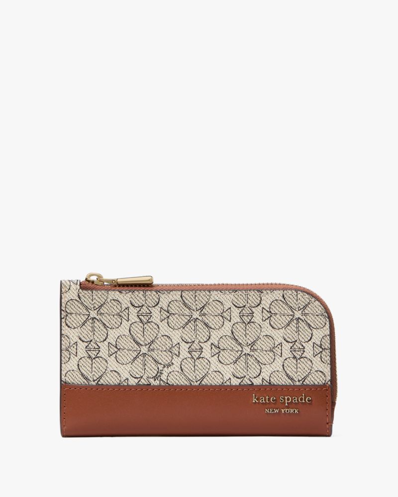 Kate Spade,Spade Flower Small Slim Bifold Wallet,Continental,Bi Fold,Sustainable,Casual,Multi Color