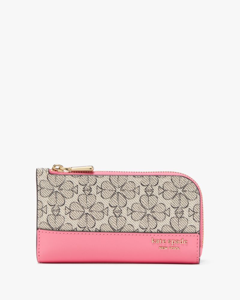 Kate Spade,Spade Flower Small Slim Bifold Wallet,Continental,Bi Fold,Sustainable,Casual,Multi Color