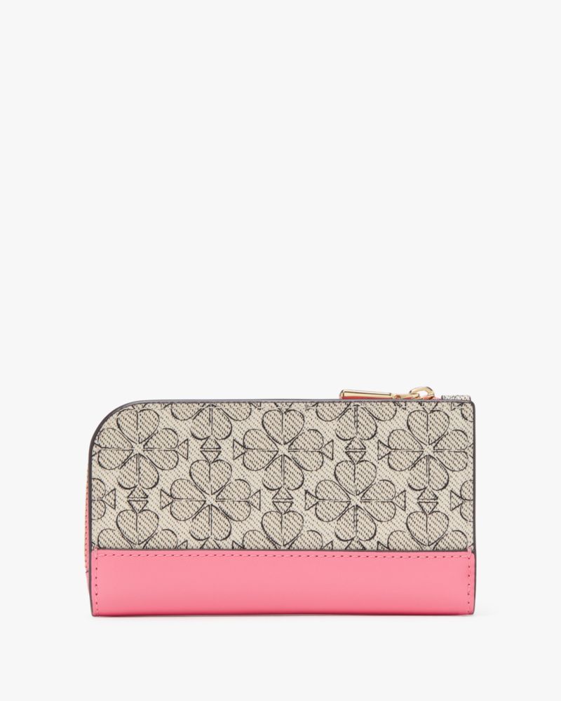 Kate Spade,Spade Flower Small Slim Bifold Wallet,Continental,Bi Fold,Sustainable,Casual,Multi Color