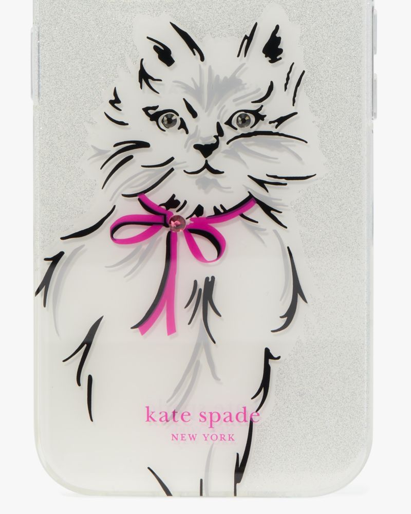 Kate Spade,ウィスカーズ アイフォン 15 ケース,iPhoneケース,クリアマルチ