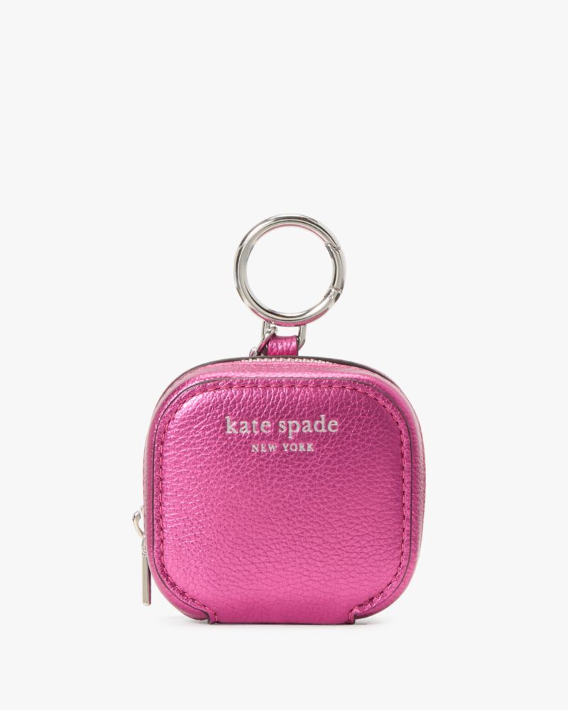 Kate Spade,アヴァ メタリック エアー ポッズ ランヤード ケース,モバイルアクセサリー,ビキニピンク