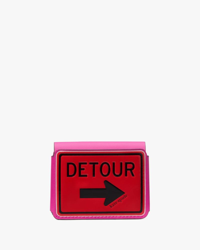 Kate Spade,Detour Card Case,Card Case,Bi Fold,Color Block,Sustainable,Casual,Red