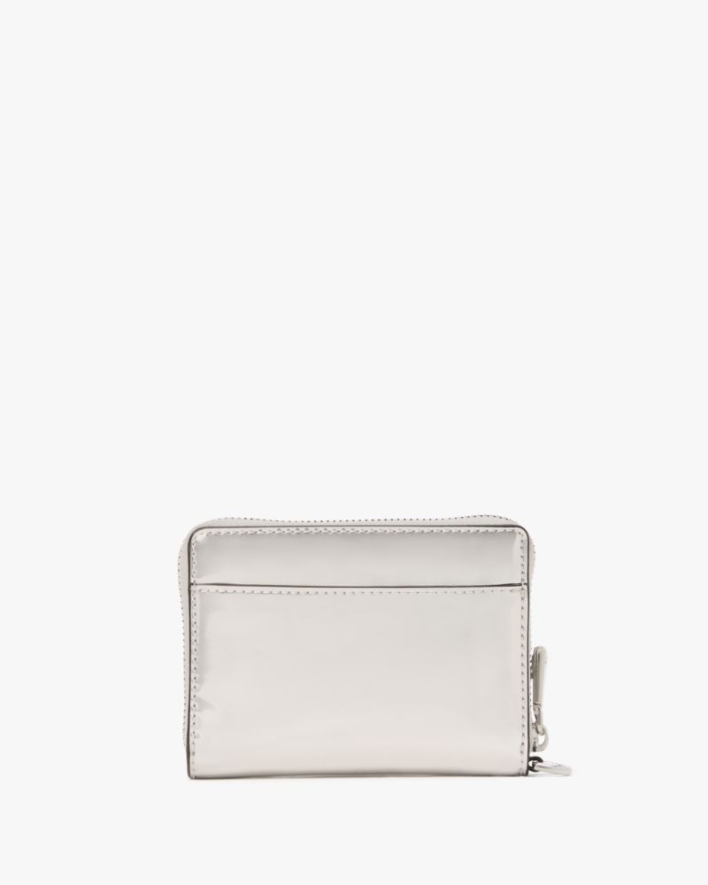 Kate Spade,ナターシャ メタリック スムース レザー チェーン コンパクト リスレット,カードケース & キーケース,