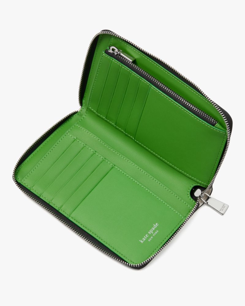 Kate Spade,ラベル ミディアム ジップ アラウンド ウォレット,