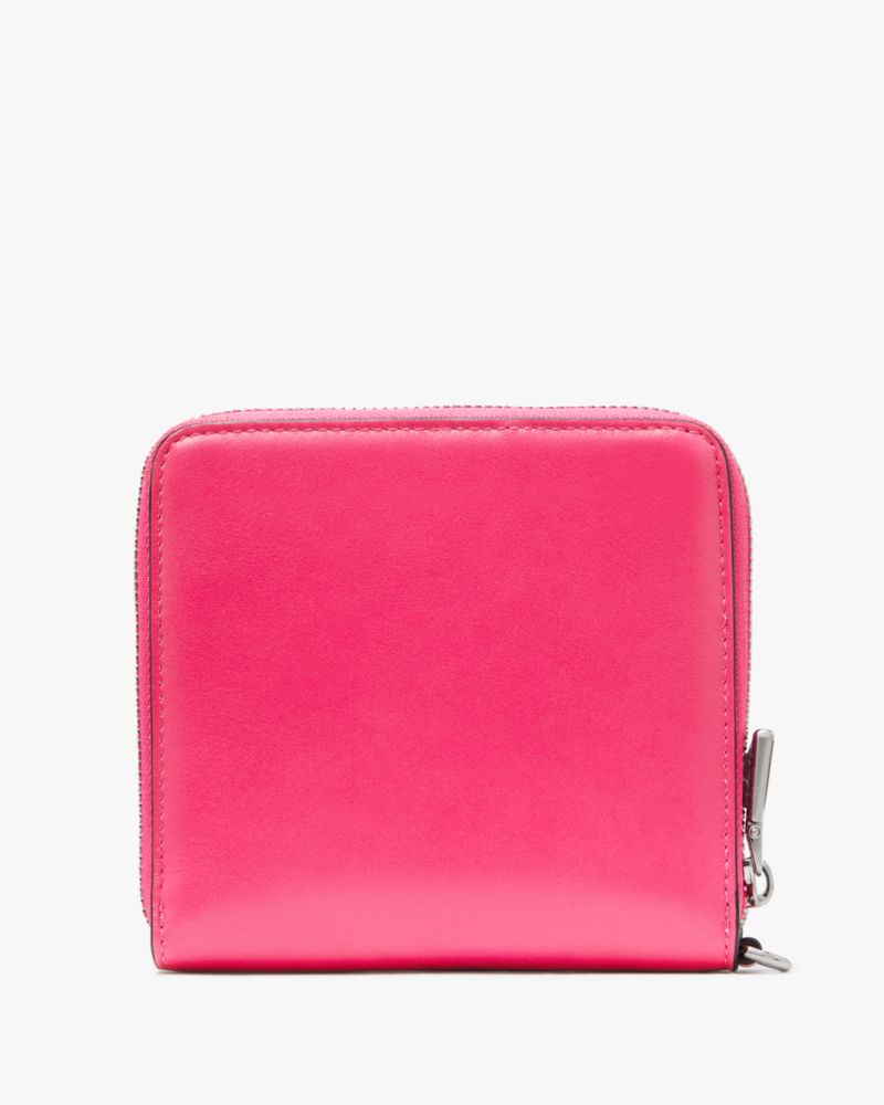 Kate Spade,ラベル スモール コンパクト ウェブド リストレット,ミニ財布,ローズヒップ