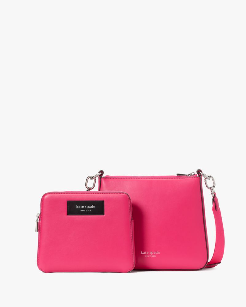 Kate Spade,ラベル スリーインワン クロスボディ,クロスボディ / 斜めがけ,ローズヒップ