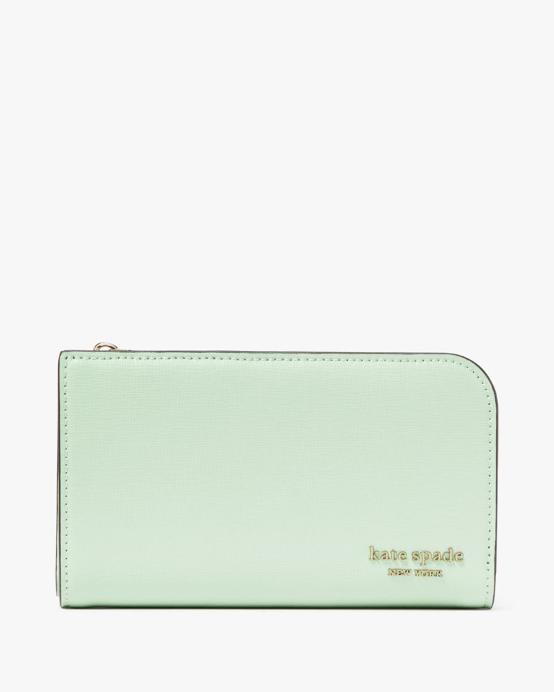 Kate Spade,デヴィン ミディアム バイフォールド ウォレット,ミニ財布,ピスタチオアイス