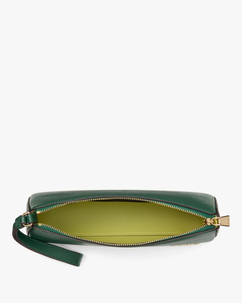 Kate Spade,Devin Gusseted Wristlet,Emerald