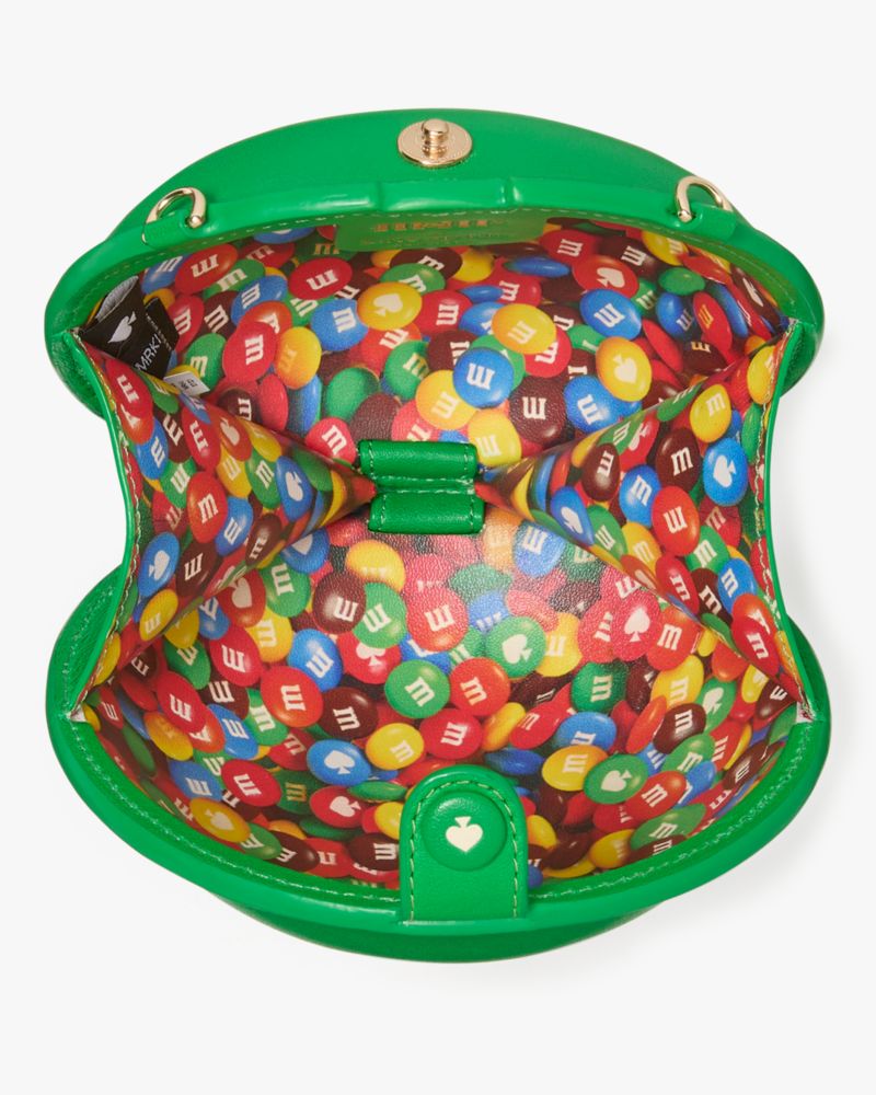 Kate Spade,M&M's x Kate Spade New York Chain Coin Purse,Leather,Coin,3D Embellishment,Metal,Logo,Casual,