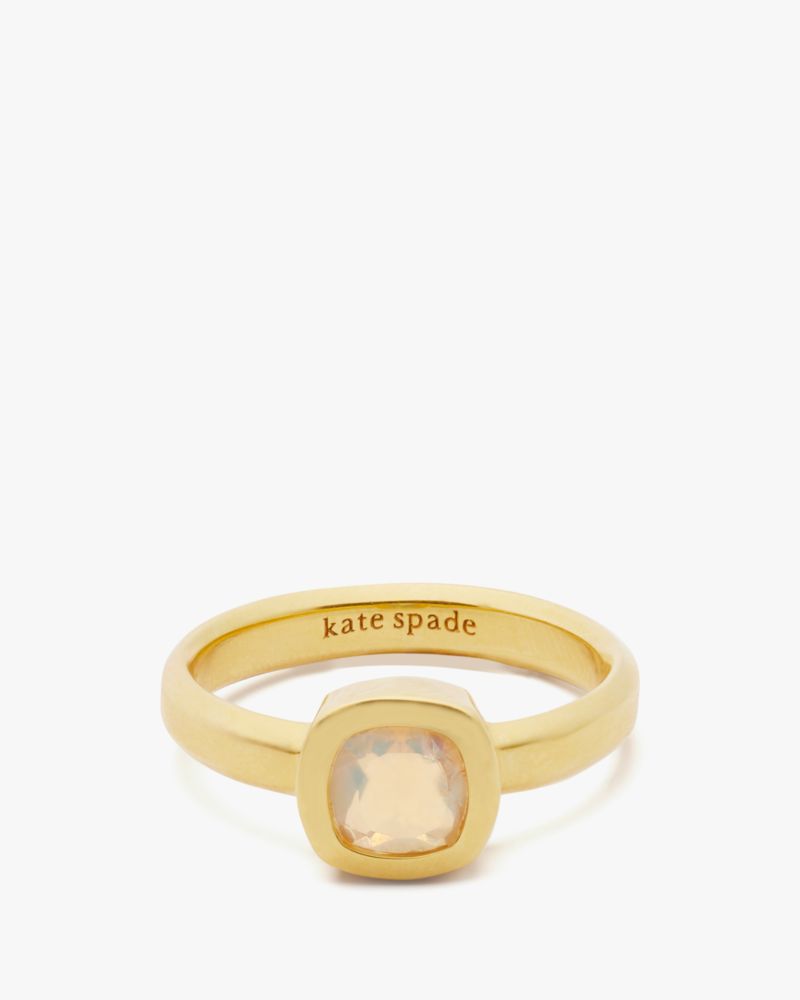 Kate Spade,Kate Spade Fine Time To Shine Gem Ring,Opal