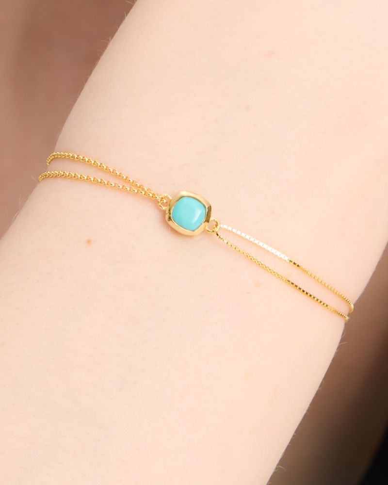 Kate Spade,Kate Spade Fine Time To Shine Gem Bracelet,Turquoise