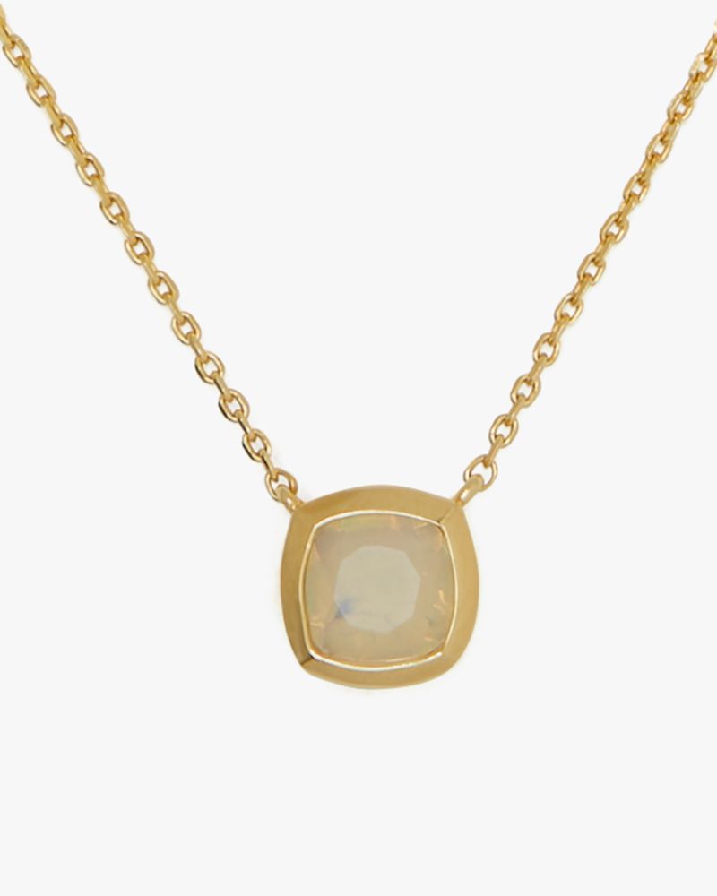 Kate Spade,Kate Spade Fine Time To Shine Gem Pendant,Opal