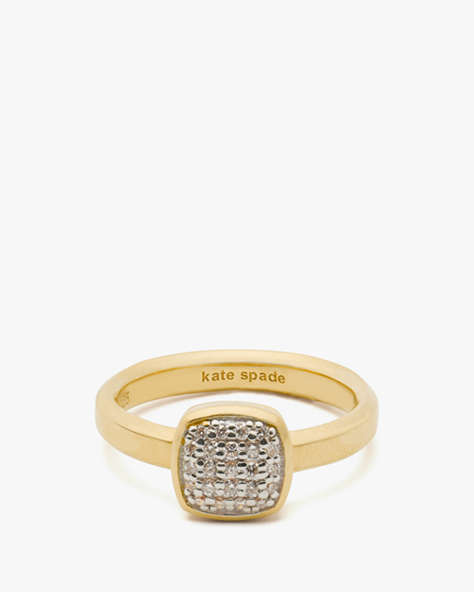 Kate Spade,Kate Spade Fine Time To Shine Pavé Diamond Ring,Gold