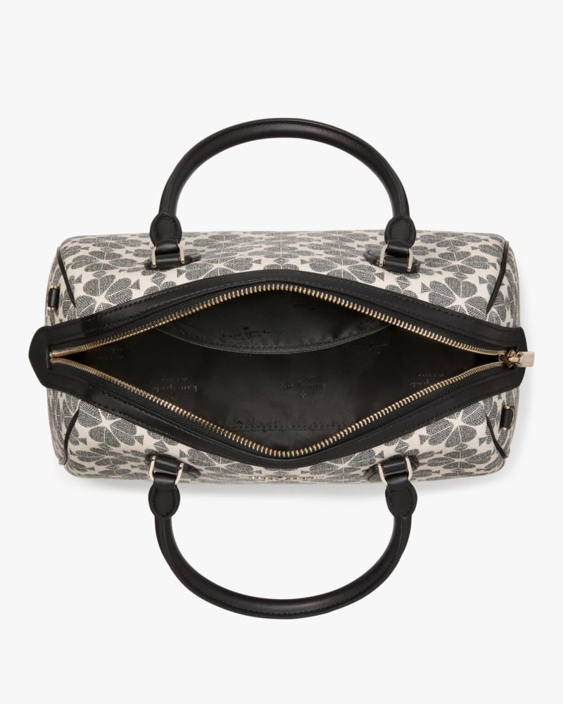 Kate Spade,Signature Spade Flower Large Dolly Duffle Crossbody,Satchel,PVC,Metal Material,Metal,Logo,Day Party,Multi Color