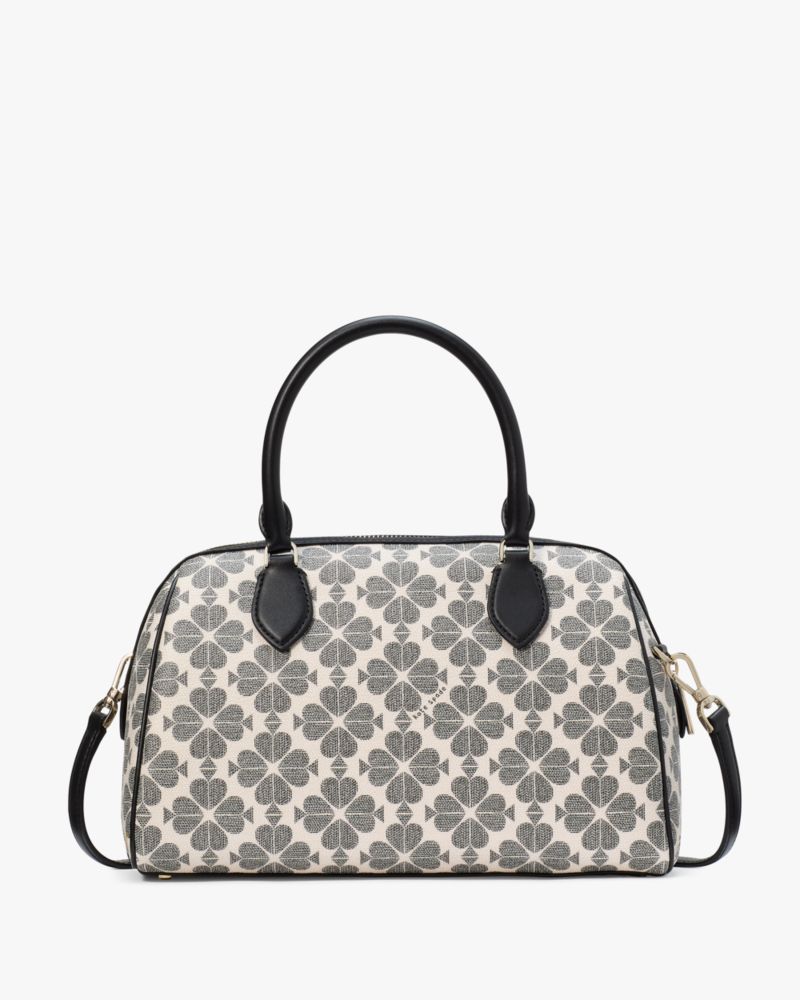 Kate Spade,Signature Spade Flower Large Dolly Duffle Crossbody,Satchel,PVC,Metal Material,Metal,Logo,Day Party,Multi Color