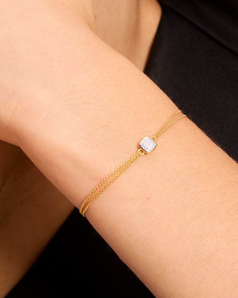 Kate Spade,Kate Spade Fine Time To Shine Diamond Bracelet,Gold