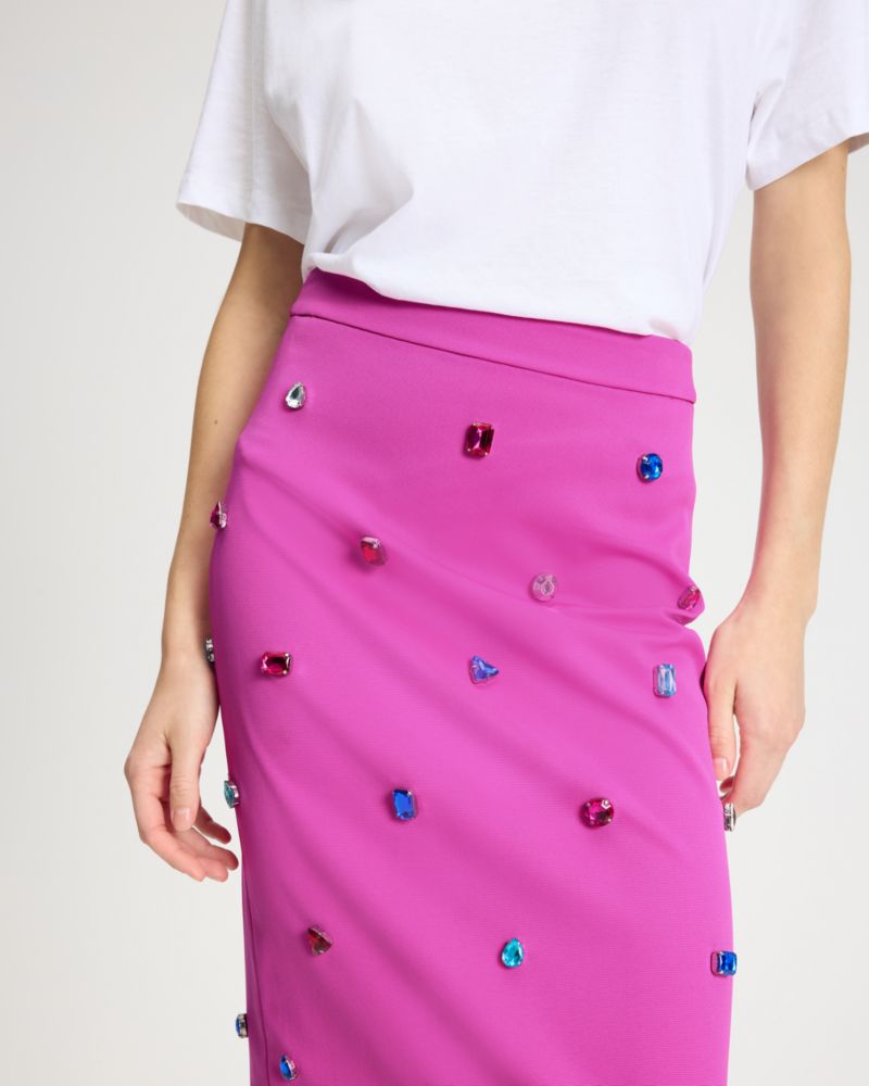 Kate Spade,Jewel Embellished Pencil Skirt,