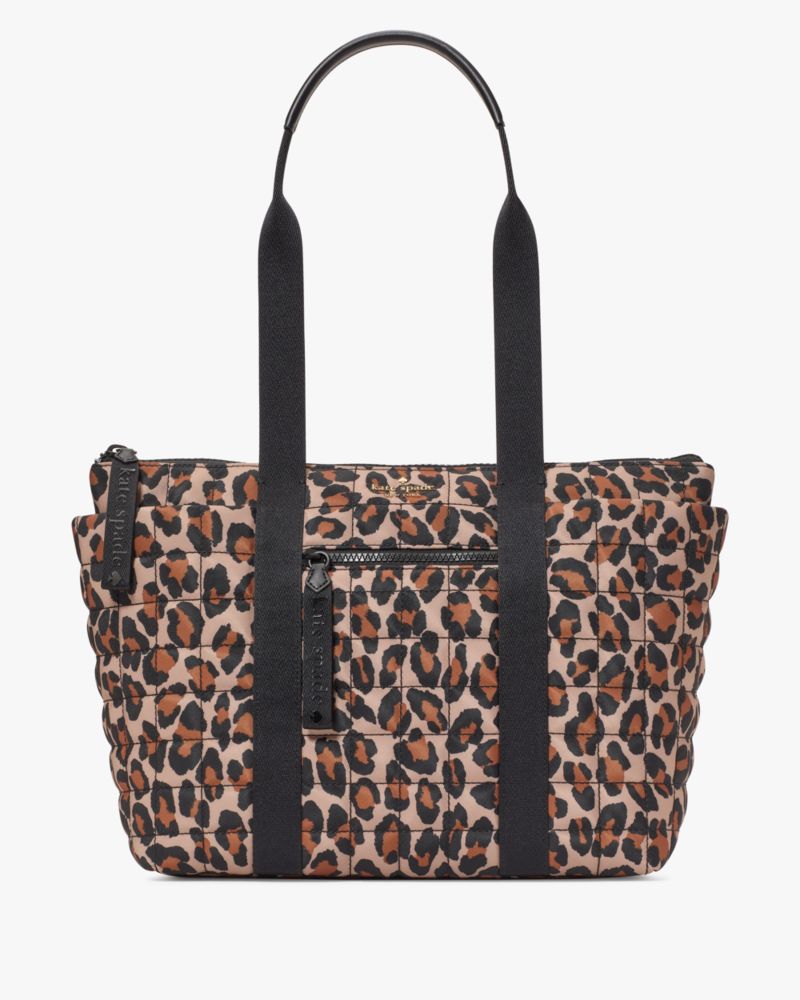 Kate Spade,Camden Spotted Leopard Medium Tote,