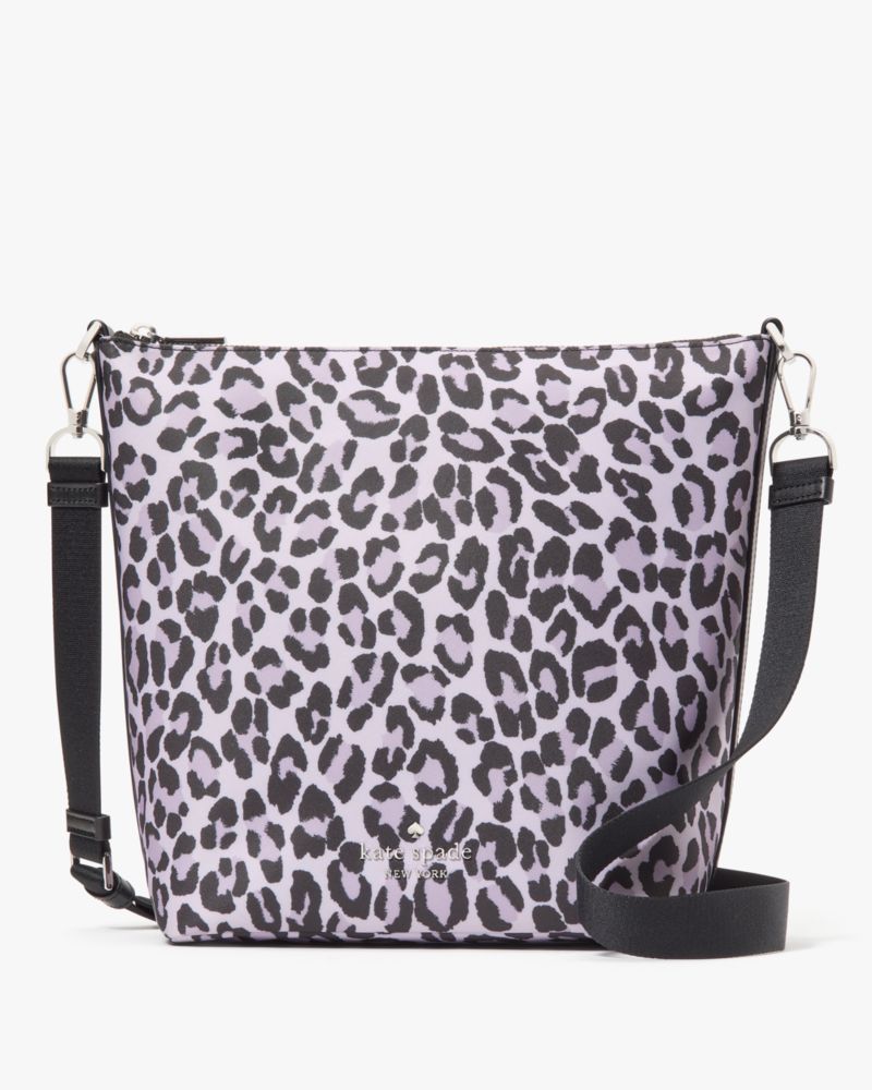 Kate Spade,Chelsea Spotted Leopard Large Duffle Crossbody,