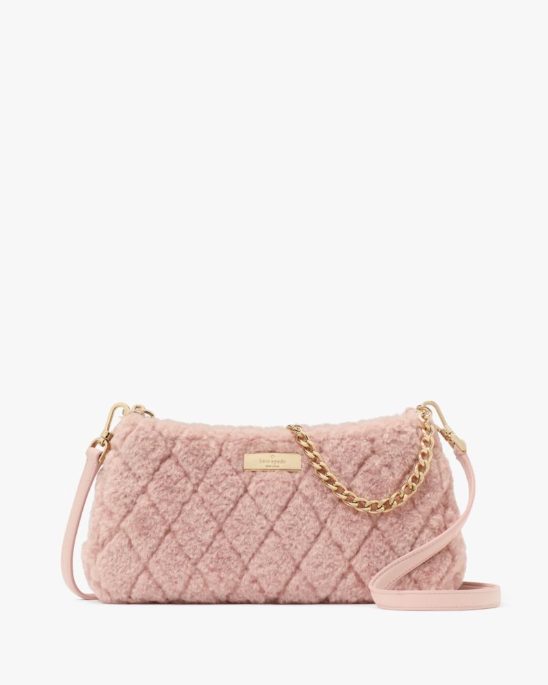 Kate spade pink fur bag sale