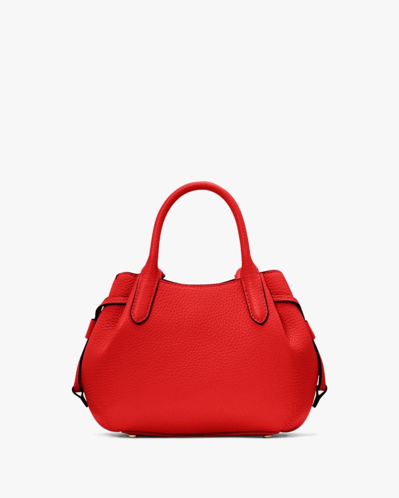 Kate Spade,Dumpling Mini Satchel,Leather,Bucket,Logo,Metal,Color Metal,Casual,