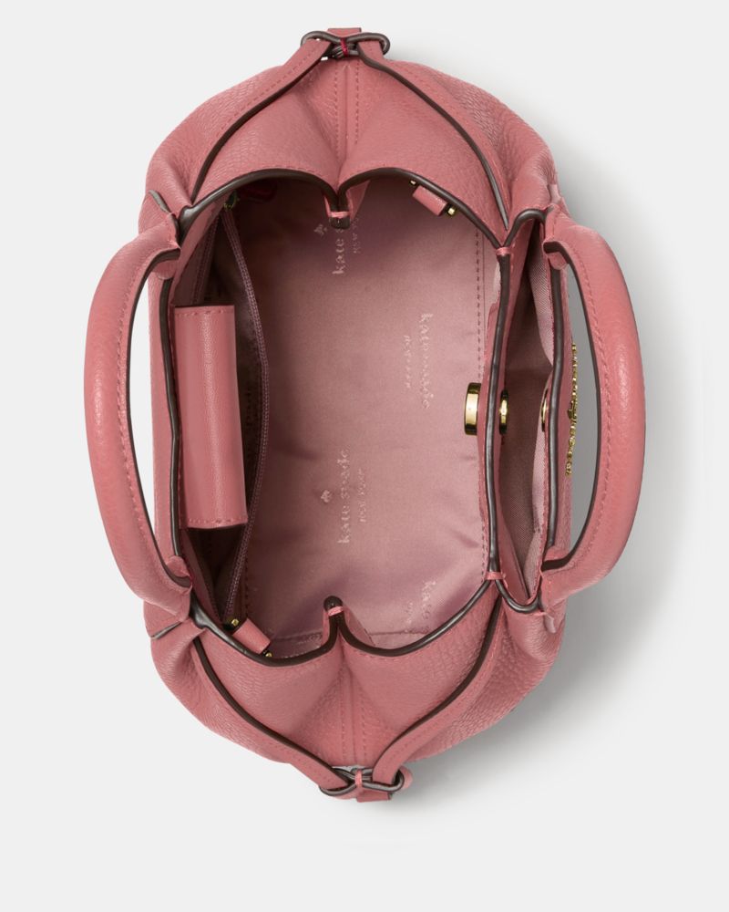 Kate Spade,Dumpling Mini Satchel,Leather,Bucket,Metal,Logo,Color Metal,Casual,