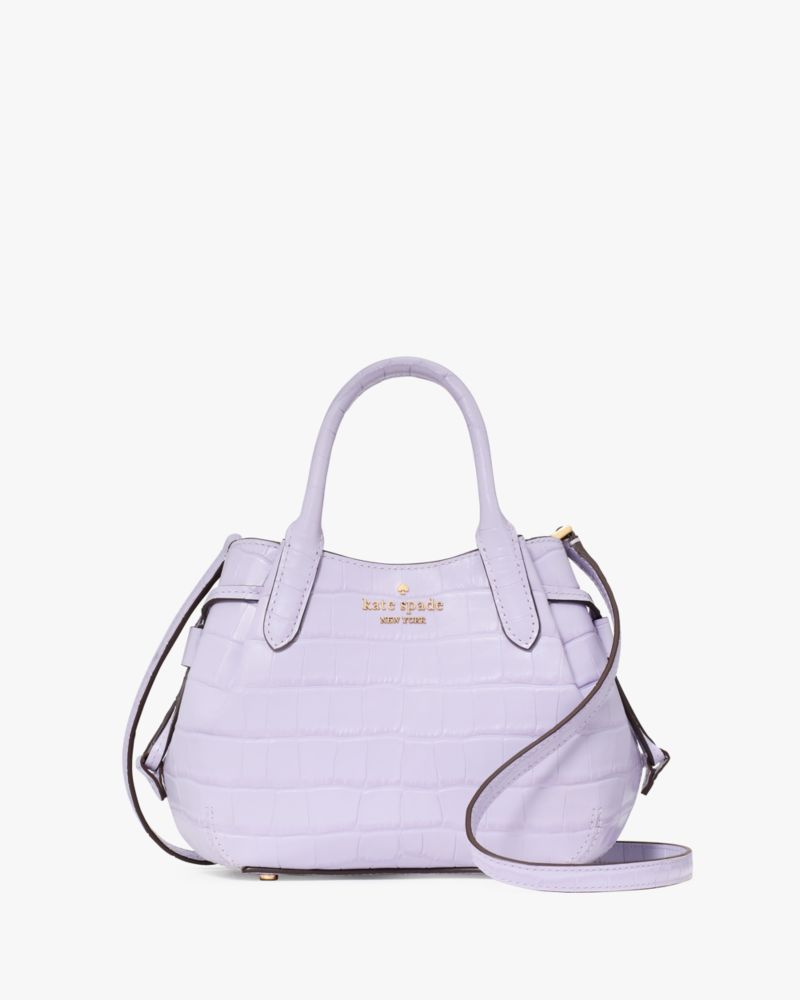 Kate Spade,Dumpling Croc Embossed Mini Satchel,