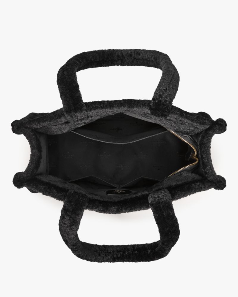 Kate Spade,Ellie Faux Fur Large Tote,Black