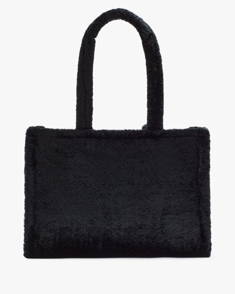 Kate Spade,Ellie Faux Fur Large Tote,Black