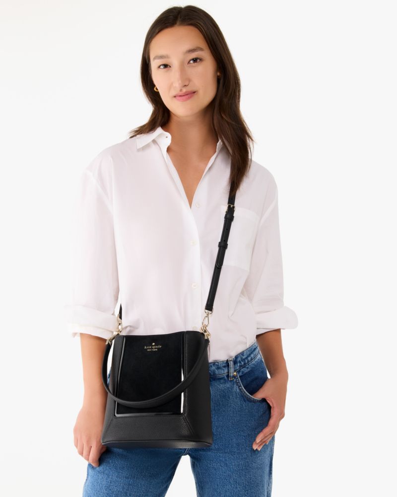 Kate Spade,Lena Suede Bucket Bag,