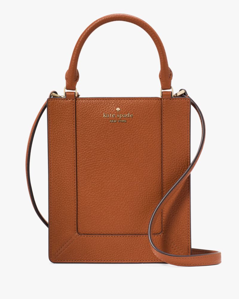 Leather mini tote best sale