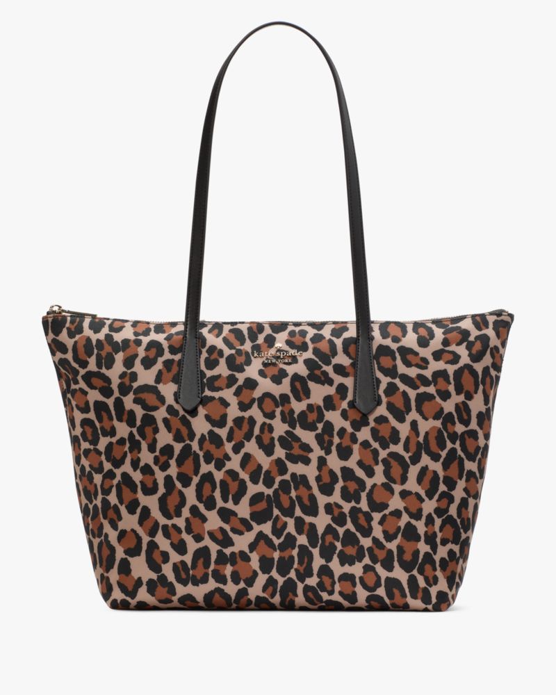 Kate Spade,Kitt Spotted Leopard Medium Tote,