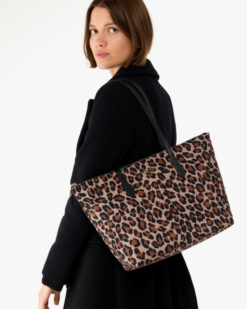 Kate Spade,Kitt Spotted Leopard Medium Tote,