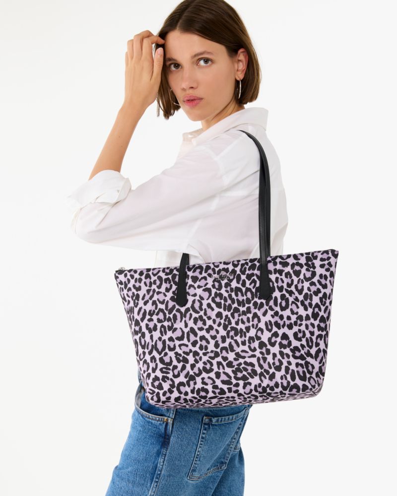 Kate Spade,Kitt Spotted Leopard Medium Tote,