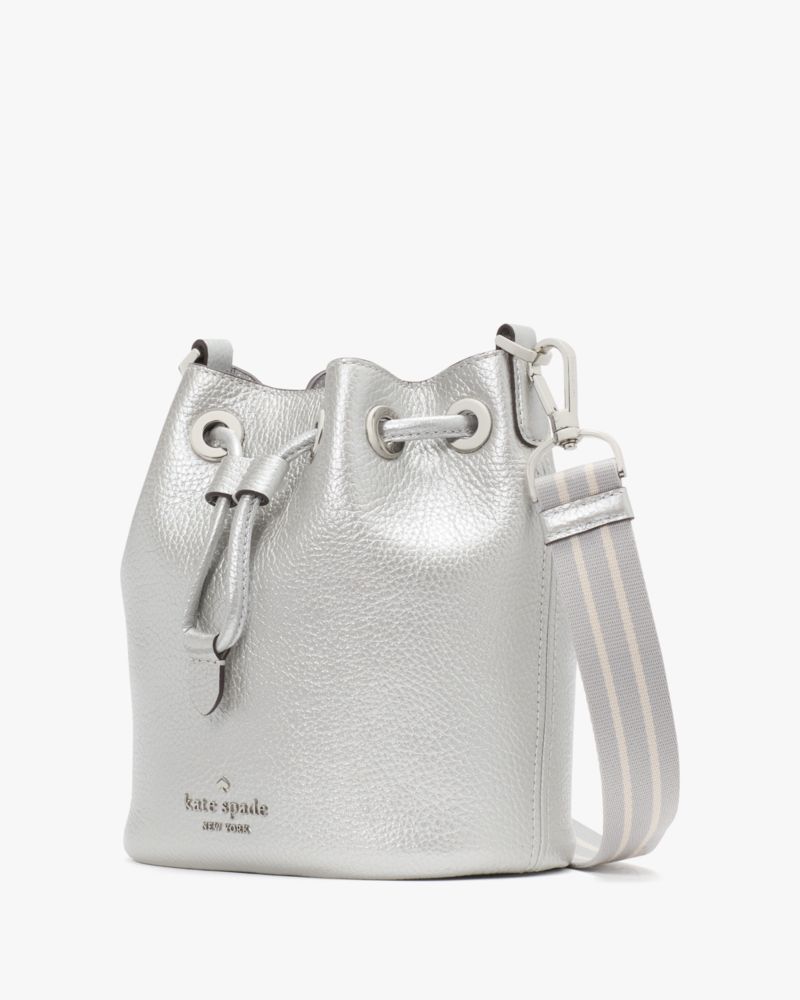 Kate Spade,Rosie Metallic Small Bucket Bag,