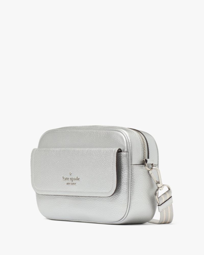 Kate Spade,Rosie Metallic Small Flap Camera Bag,