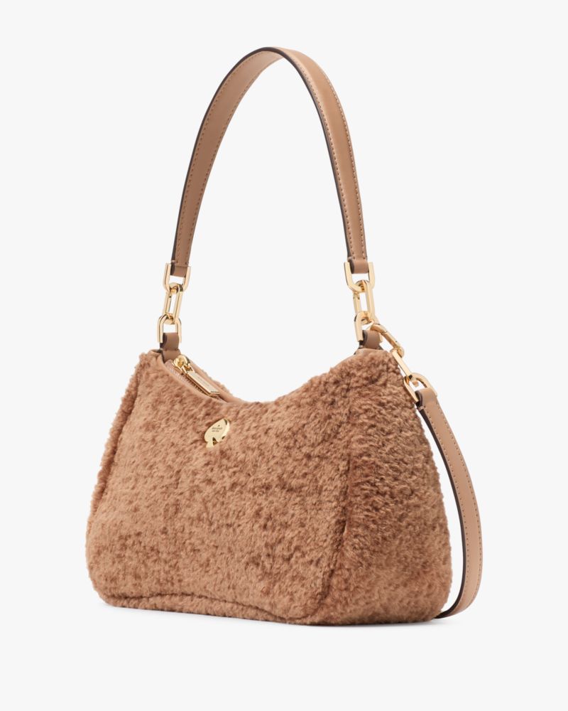 Kate Spade,Kayla Faux Fur Small Convertible Shoulder Bag,