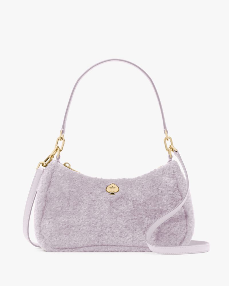 Kate Spade,Kayla Faux Fur Small Convertible Shoulder Bag,