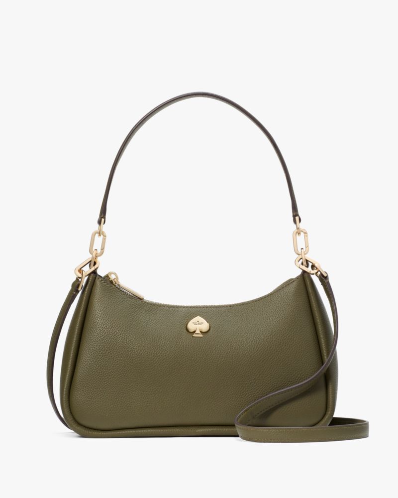 Kate Spade,Kayla Small Convertible Shoulder Bag,Olive