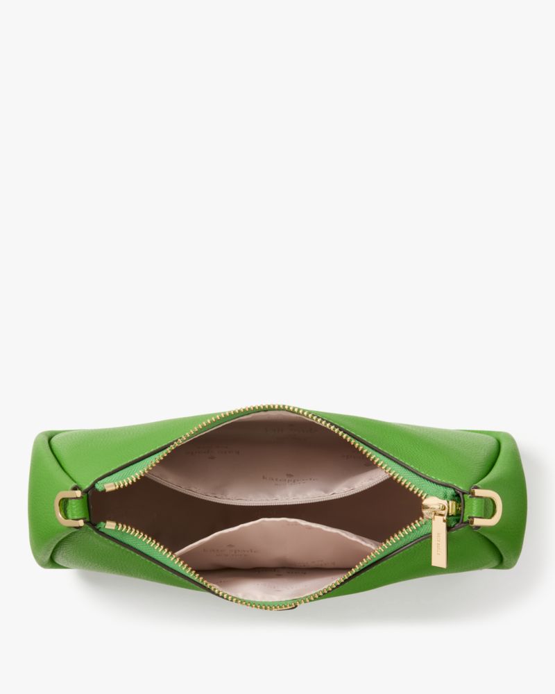 Kate Spade,Kayla Small Convertible Shoulder Bag,Leather,Shoulder Bag,Metal Material,Logo,Metal,Gold Metal,Casual,Day Party,Green