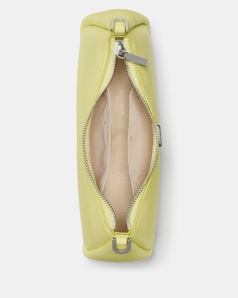 Kate Spade,Kayla Shoulder Bag,Leather,Shoulder Bag,Metal Material,Logo,Metal,Gold Metal,Day Party,Casual,Yellow