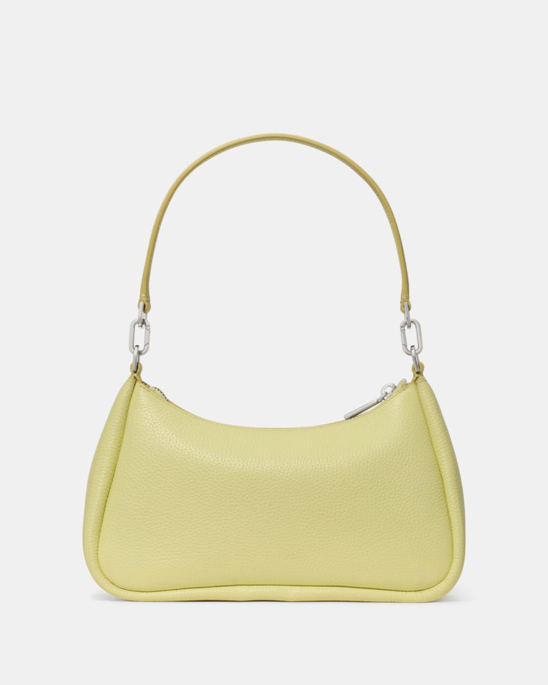 Kate Spade,Kayla Shoulder Bag,Leather,Shoulder Bag,Metal Material,Logo,Metal,Gold Metal,Day Party,Casual,Yellow