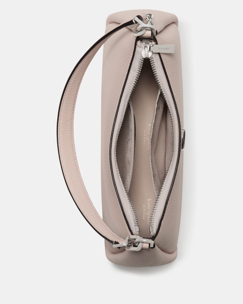 Kate Spade,Kayla Shoulder Bag,Leather,Shoulder Bag,Metal Material,Metal,Logo,Gold Metal,Day Party,Casual,Blush