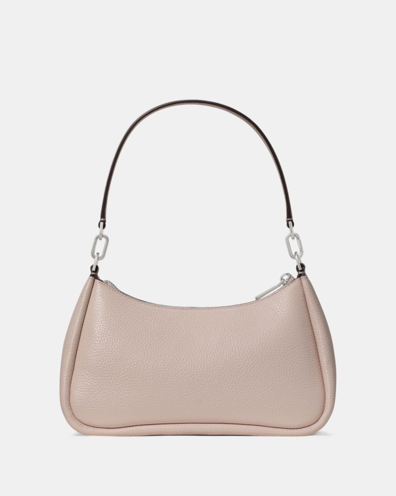 Kate Spade,Kayla Shoulder Bag,Leather,Shoulder Bag,Metal Material,Metal,Logo,Gold Metal,Day Party,Casual,Blush