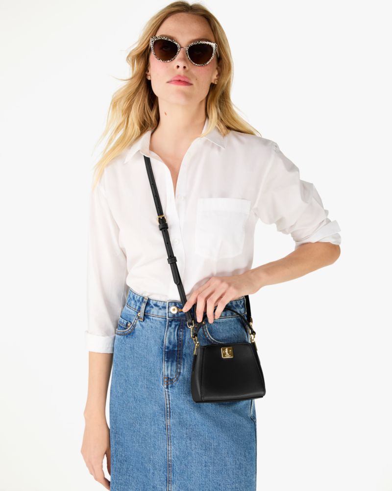 Kate Spade,Phoebe Mini Top Handle Crossbody,Crossbody,Work,Black