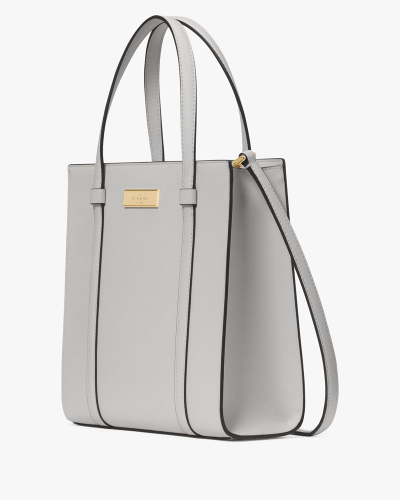 Kate Spade,Kenzie Limited Edition Small Tote,Crossbody,Logo,Metal,Casual,Gray