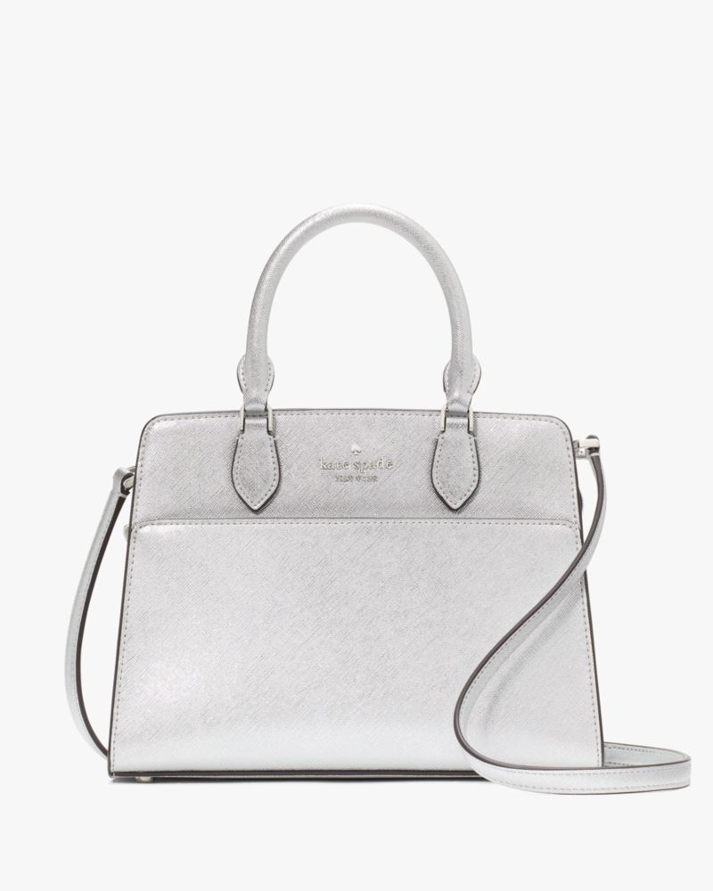 Kate Spade,Madison Metallic Saffiano Pvc Small Satchel,