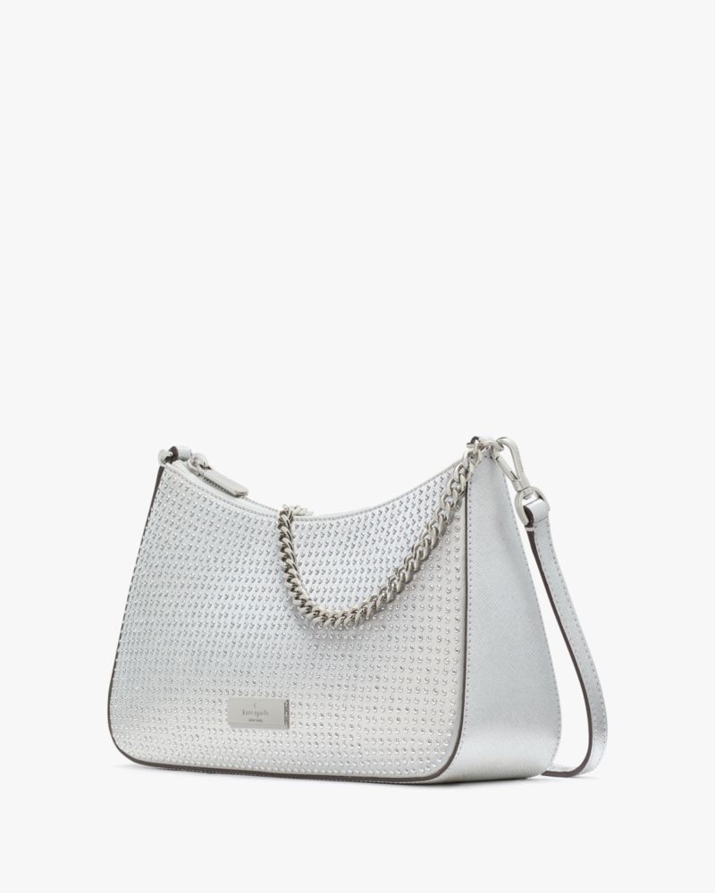 Kate Spade,Madison Hot Fixed Studs Medium Convertible Crossbody,Gray