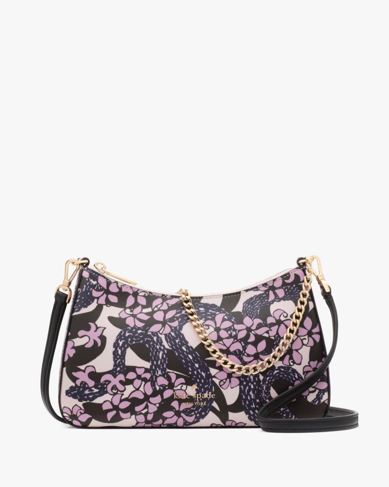 Kate Spade,Madison Snake Garden Medium Convertible Crossbody,