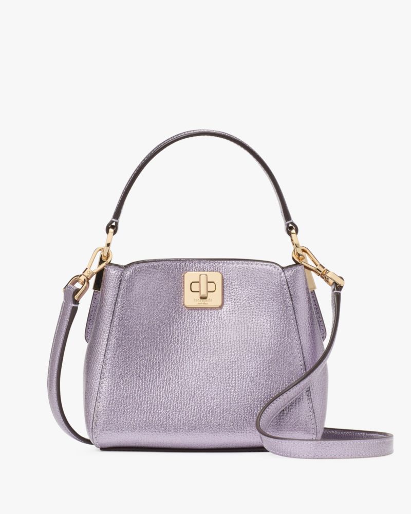 Kate Spade,Phoebe Metallic Mini Top Handle Crossbody,